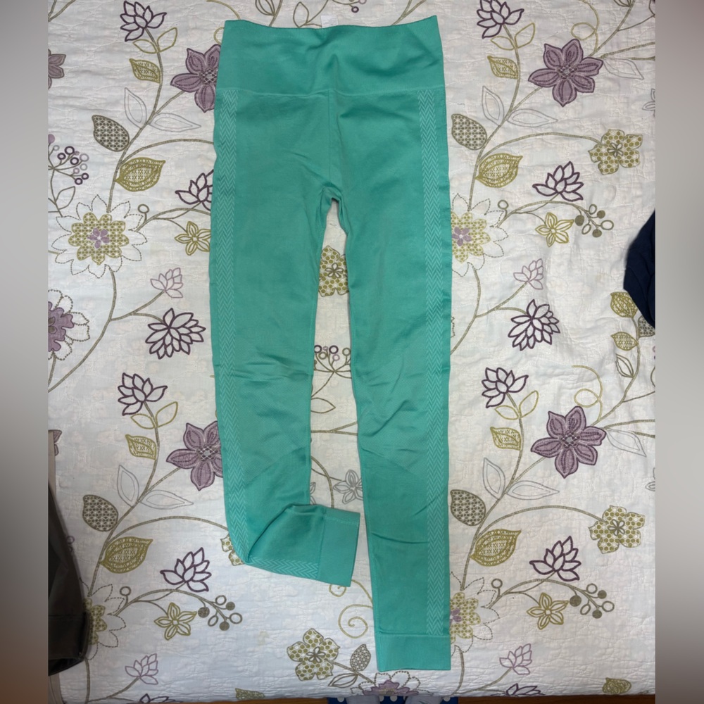 Fabletics teal leggings